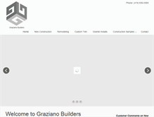 Tablet Screenshot of grazianobuilders.com